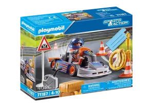 Playmobil Sports & Action: Go-Kart Racer Gift Set 71187