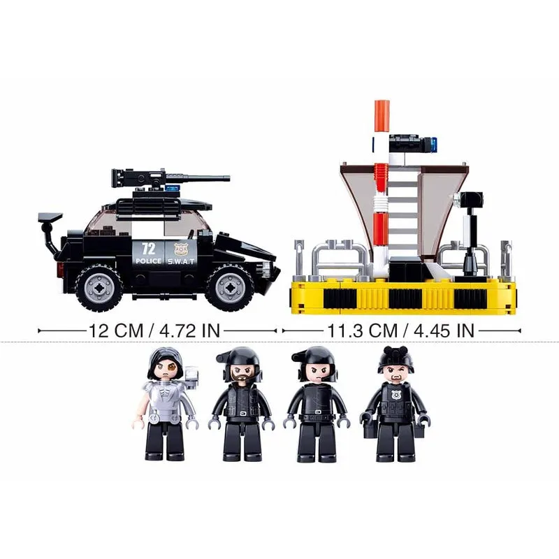 Police Border Drug Control Building Blocks ( 373 Pieces)