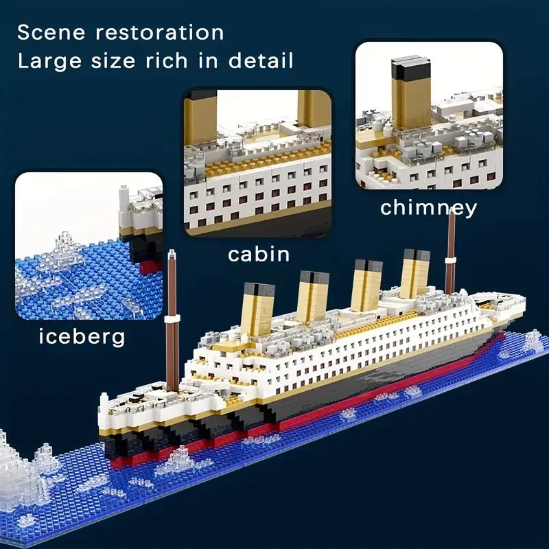 Precise Titanic Building Blocks Model for DIY Enthusiasts and Educators