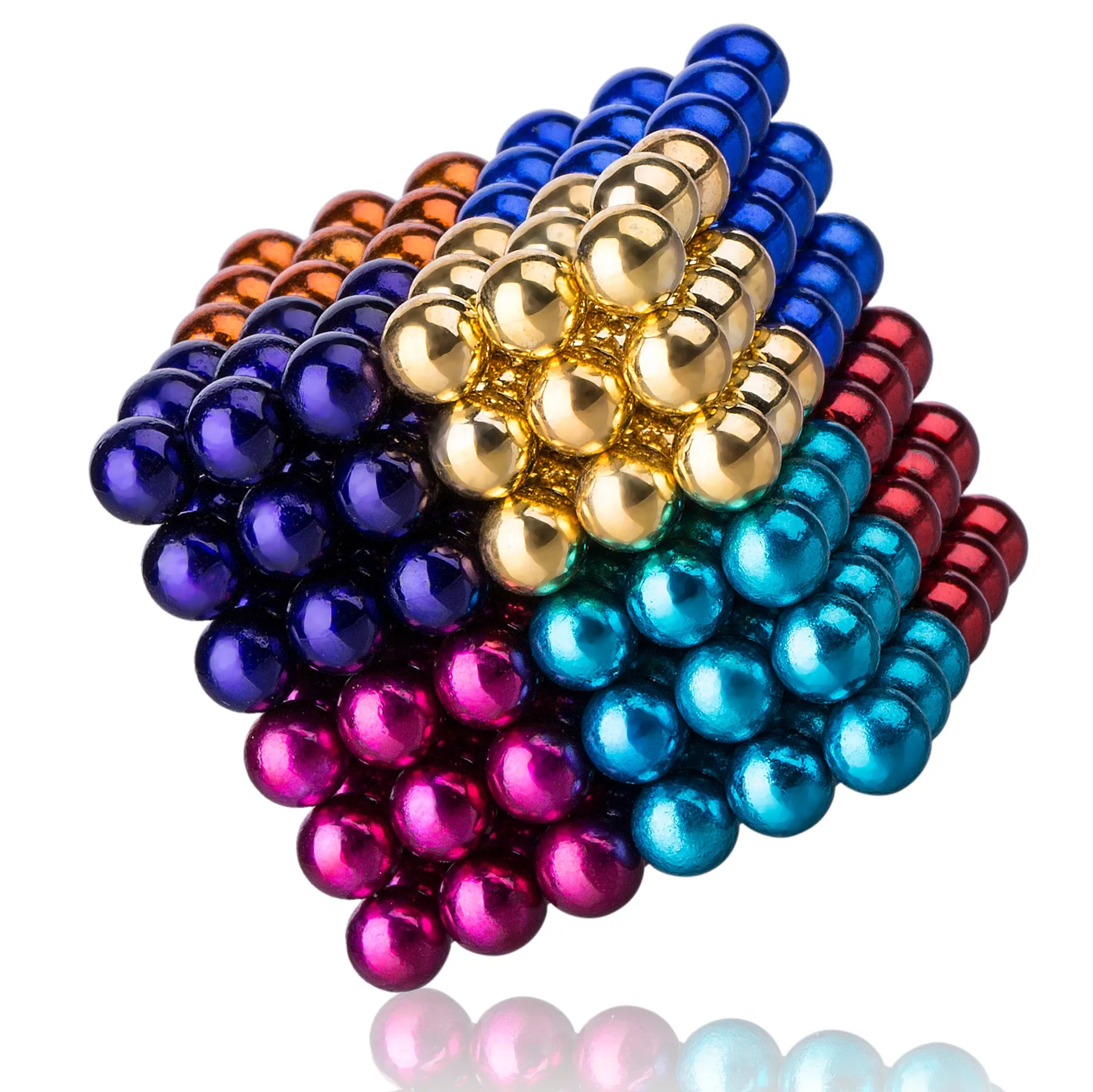 PROLOSO Buckyballs Magnetic Ball Sculpture Toys for Intelligence Development and Stress Relief (5MM Set of 216 Balls), 6/8 Colors