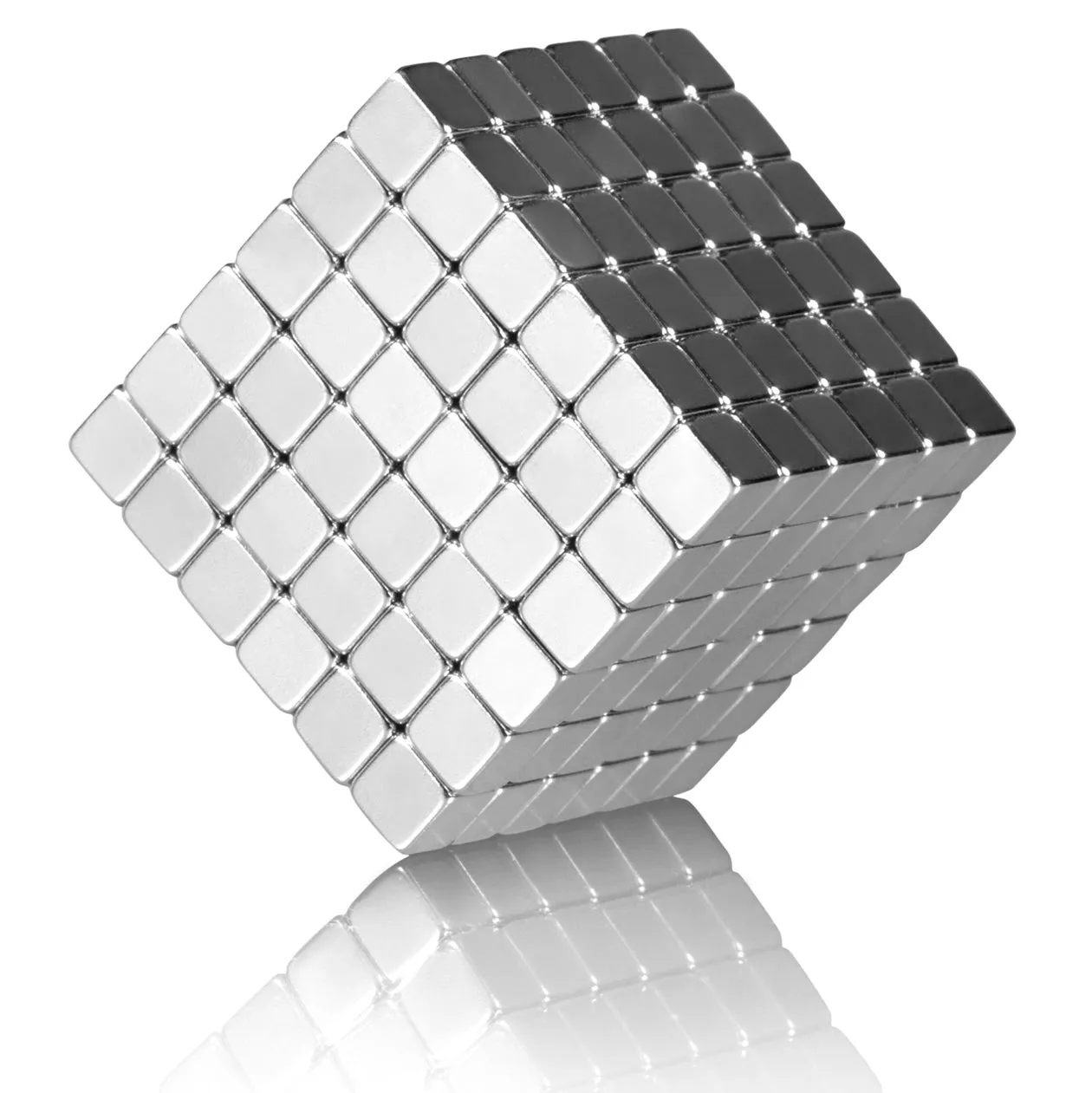 PROLOSO Magic Cube Puzzle Buckyballs Multi-use Blocks Toys Metal (216pcs,0.2") for Stress Relief Desk Toy