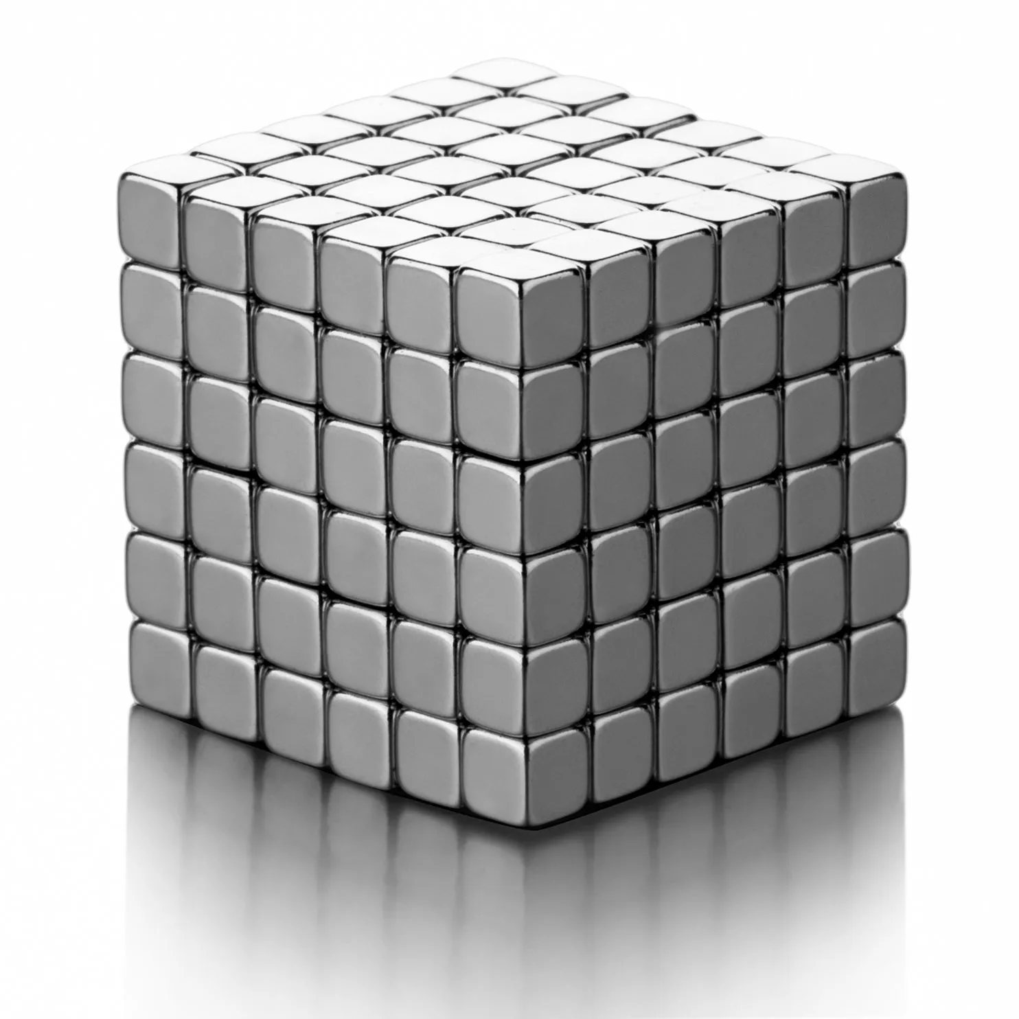 PROLOSO Magic Cube Puzzle Buckyballs Multi-use Blocks Toys Metal (216pcs,0.2") for Stress Relief Desk Toy