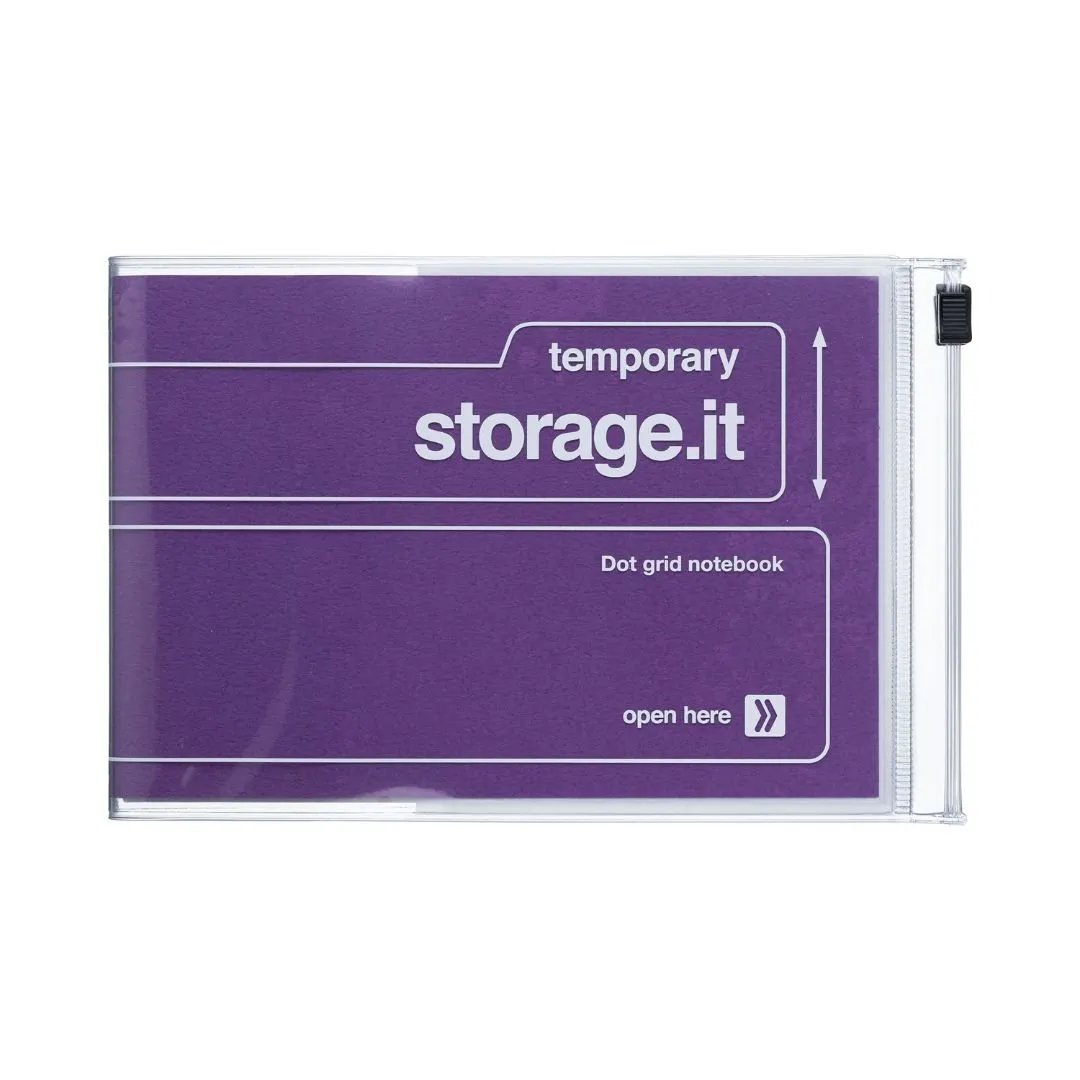 Purple A6 Storage.It Notebook