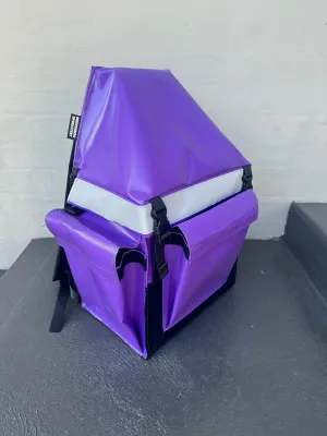 PVC Mining High Top Reflective Crib Bag Purple