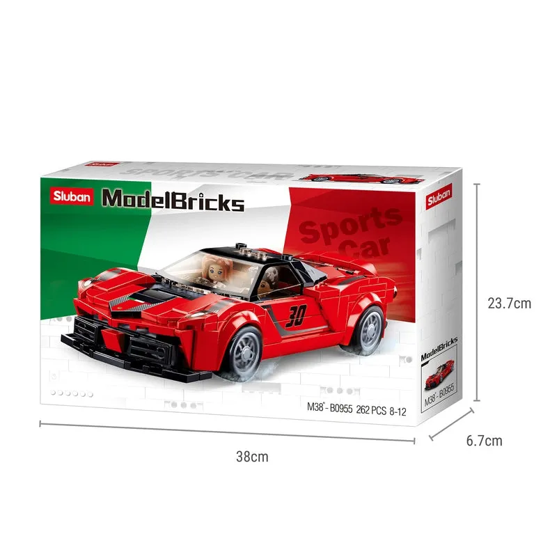 Racing Car Building Block Kit (262 Pcs)