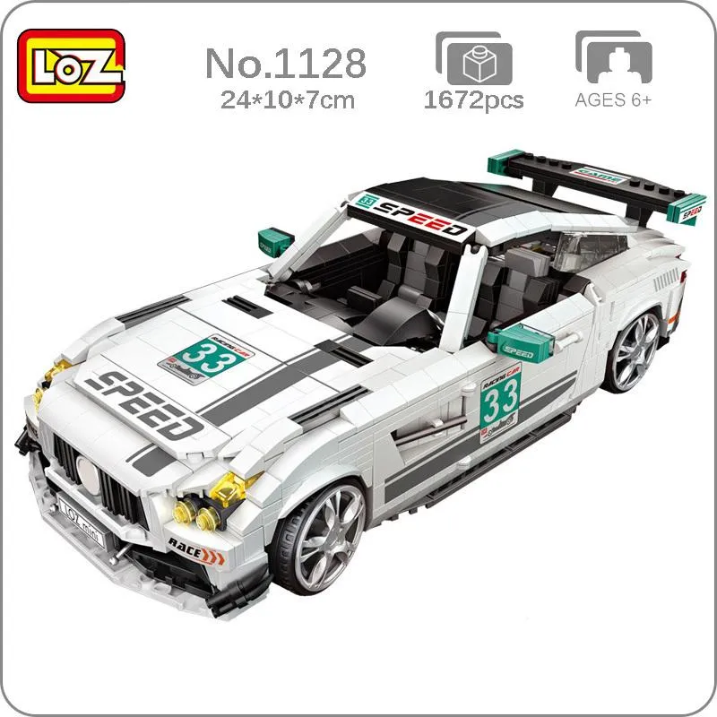 Racing Car | LOZ 1128 Mini Block Building Bricks Vehicle Model Set  for Ages 14 