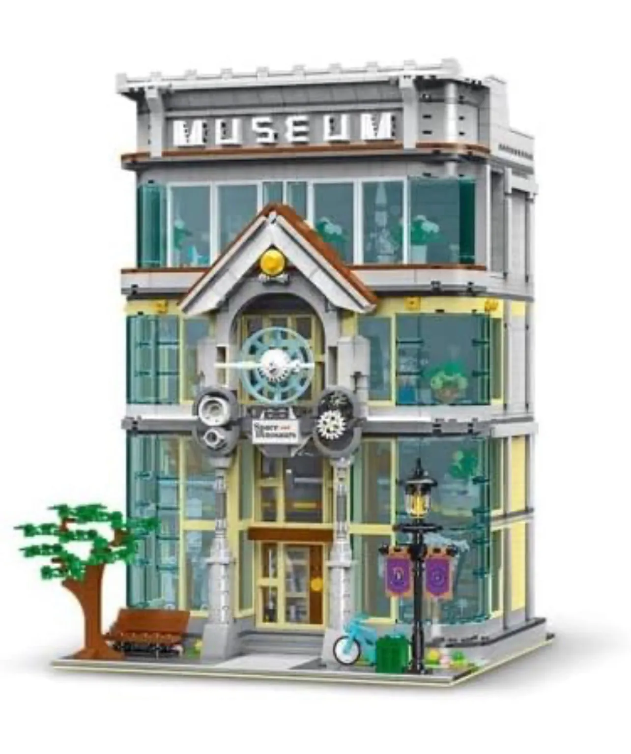 Science Museum Four Story Modular Building Blocks Brick Playset