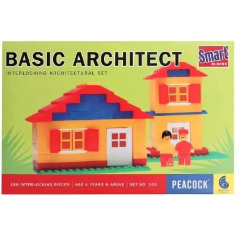 Smart Blocks Basic Architect (Building Blocks Set) – 180 Pieces