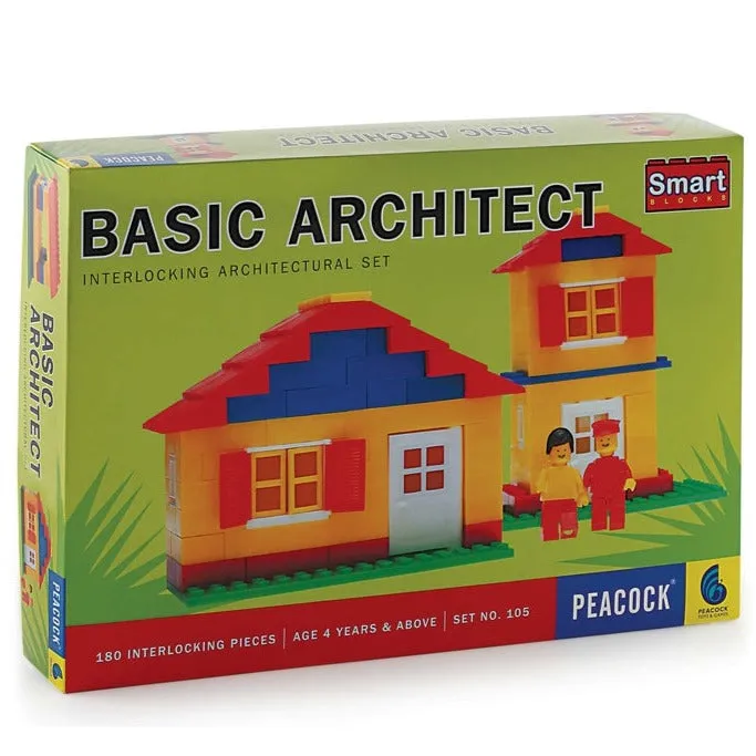 Smart Blocks Basic Architect (Building Blocks Set) – 180 Pieces