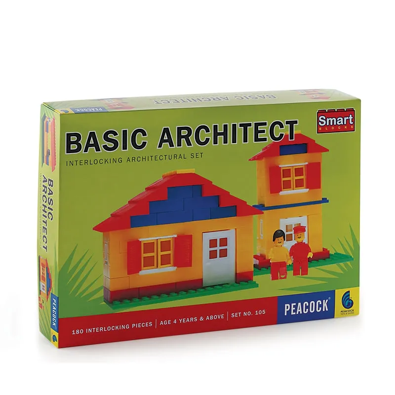 Smart Blocks Basic Architect (Building Blocks Set) – 180 Pieces