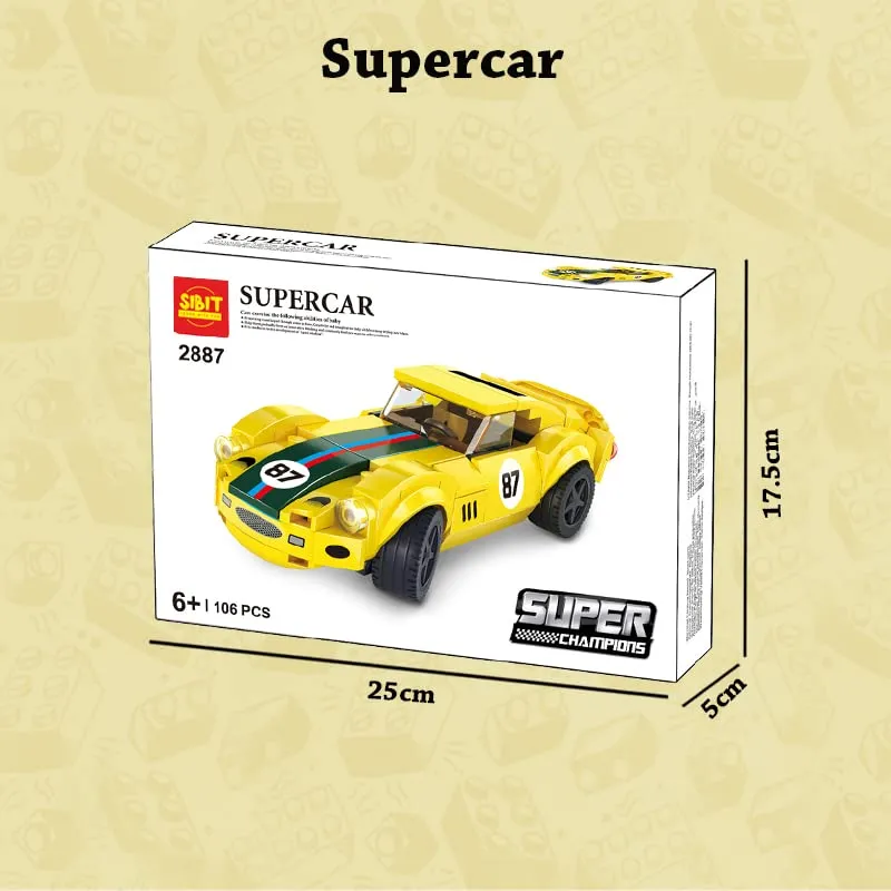 Sports Car Yellow DIY (106Pcs)