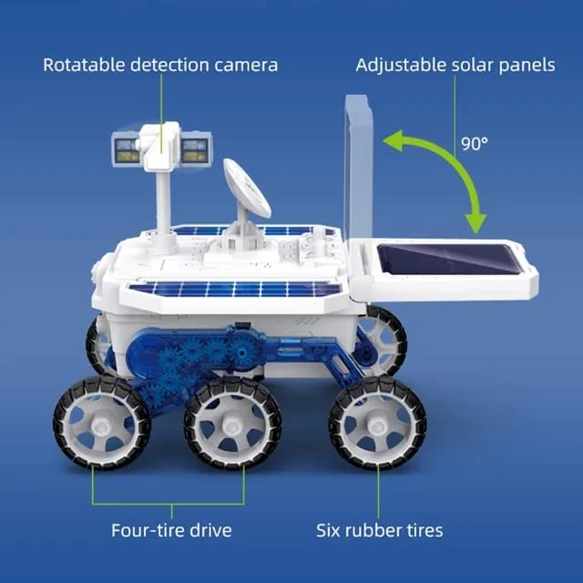 STEM DIY Solar Mars Exploration Car 4x4 - 6 Wheels