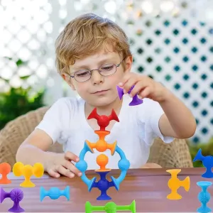 Suction Cups Sensory Construction Building Blocks - 36 pieces