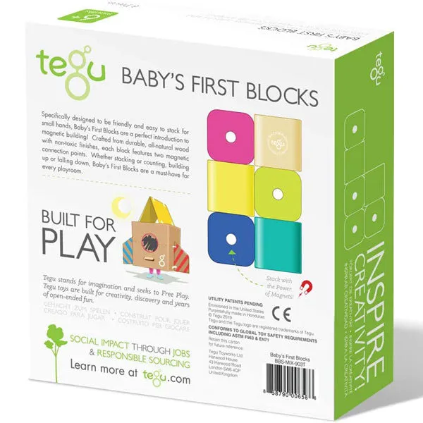 Tegu Baby's First Blocks (6pc) (6mo )