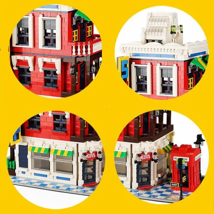 The Corner Store Emporium Modular Building Blocks Set An Urban Architect's Dream Brick Building Kit
 | General Jim's Toys