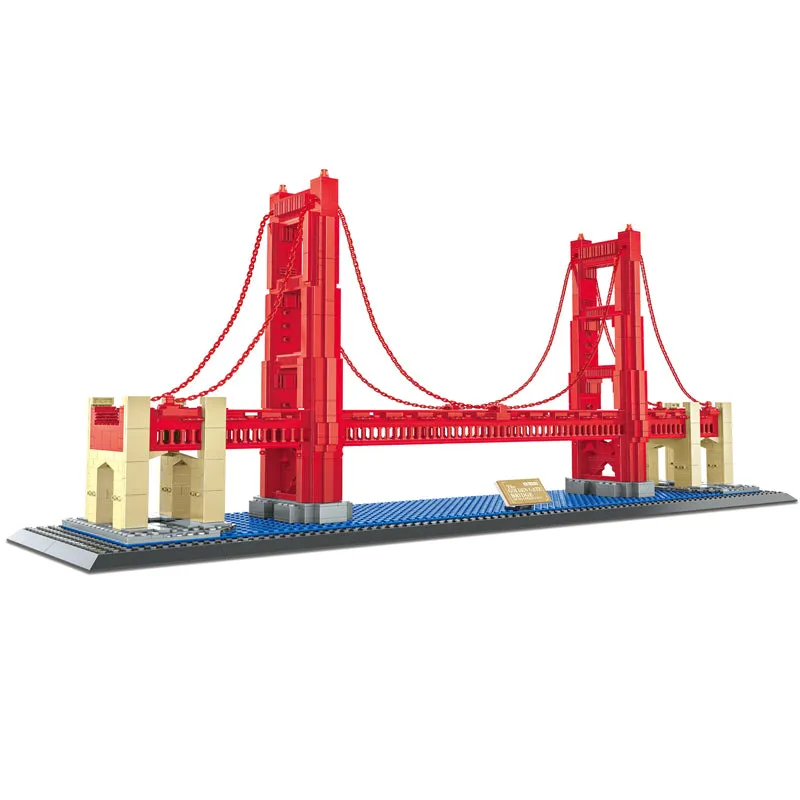 The Golden Gate Bridge of San Francisco Building Blocks Set  (1977 Pieces)