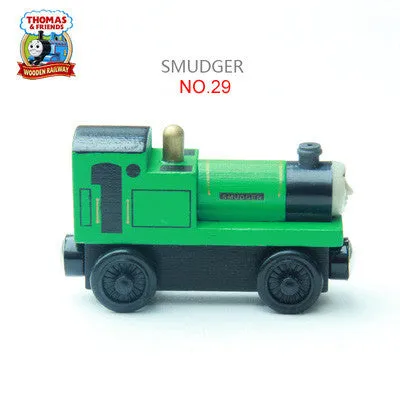 Thomas and His Friends -NO.28-57 Wooden Magnetic Trains Model Christmas Toys Gifts for Kids Tender Mavis Diesel Annie Clarabel