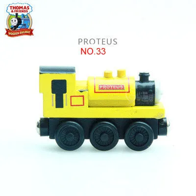 Thomas and His Friends -NO.28-57 Wooden Magnetic Trains Model Christmas Toys Gifts for Kids Tender Mavis Diesel Annie Clarabel