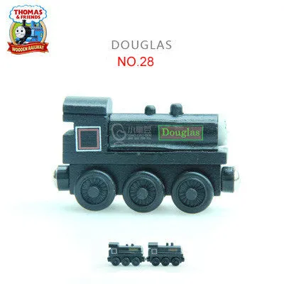 Thomas and His Friends -NO.28-57 Wooden Magnetic Trains Model Christmas Toys Gifts for Kids Tender Mavis Diesel Annie Clarabel