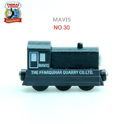 Thomas and His Friends -NO.28-57 Wooden Magnetic Trains Model Christmas Toys Gifts for Kids Tender Mavis Diesel Annie Clarabel