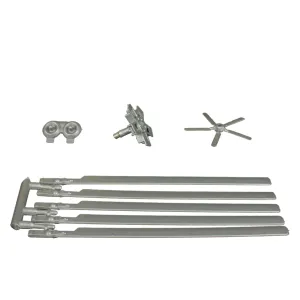 TimMee Plastic Army Men Rescue Helicopter Silver-Gray Replacement Parts US Made