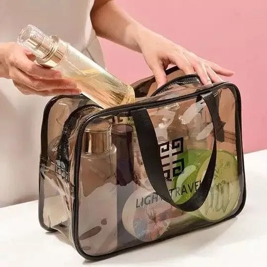 Transparent PVC Portable Travel Cosmetic Bag5445-Large