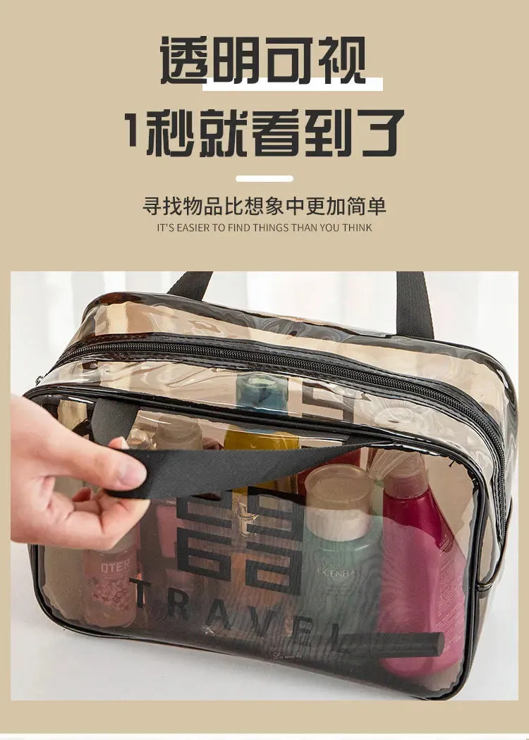 Transparent PVC Portable Travel Cosmetic Bag5445-Large