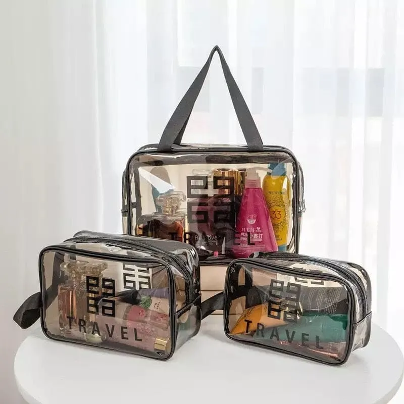 Transparent PVC Portable Travel Cosmetic Bag5445-Large