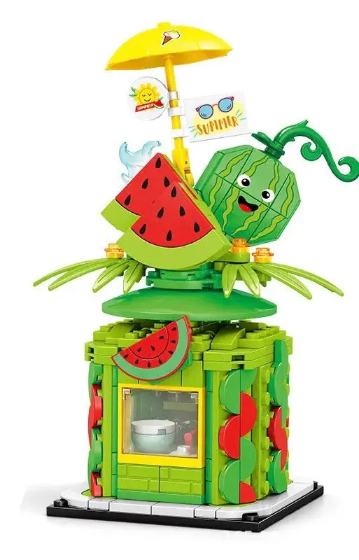 Watermelon Stand Sweet and Juicy Modular Building Blocks Toy Bricks Set