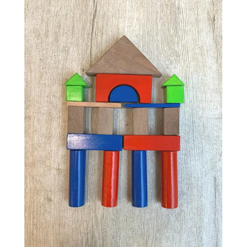 Wooden Building Blocks 20 Pieces