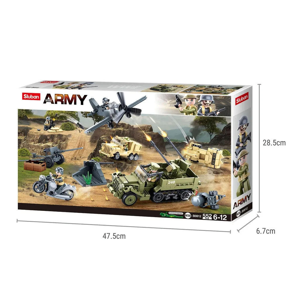 World War 2 Gift Set Building Blocks ( 552 Pieces)