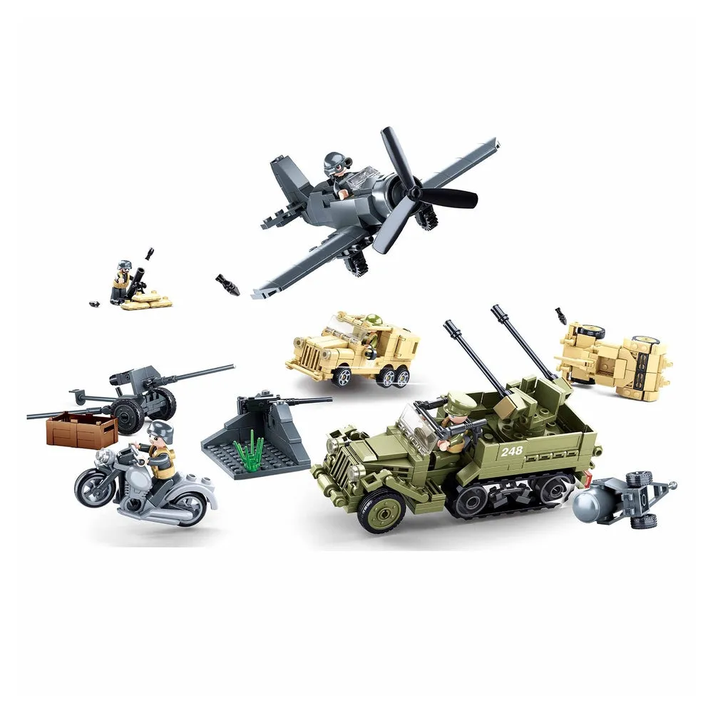 World War 2 Gift Set Building Blocks ( 552 Pieces)