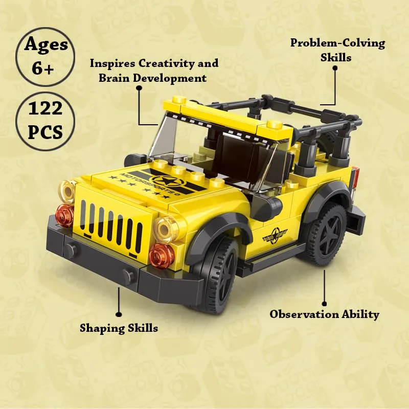 Yellow SUV DIY Kit (122 Pcs)