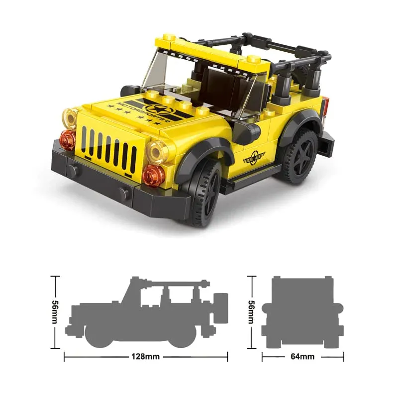 Yellow SUV DIY Kit (122 Pcs)